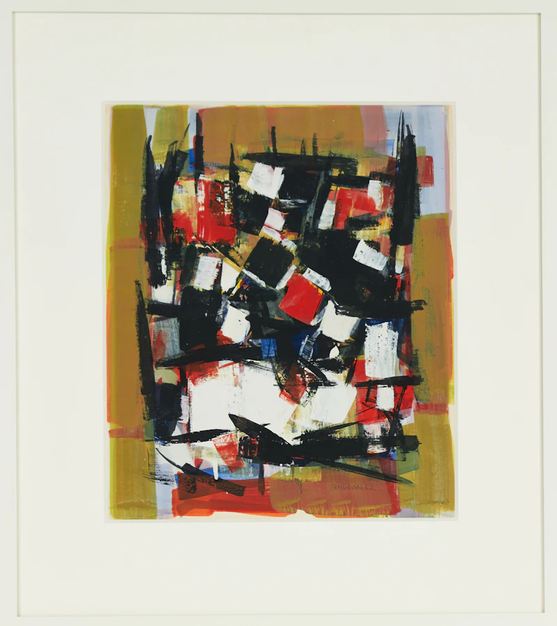 Pierre Gendron, Sans titre, gouache on paper, 1962 - view 2