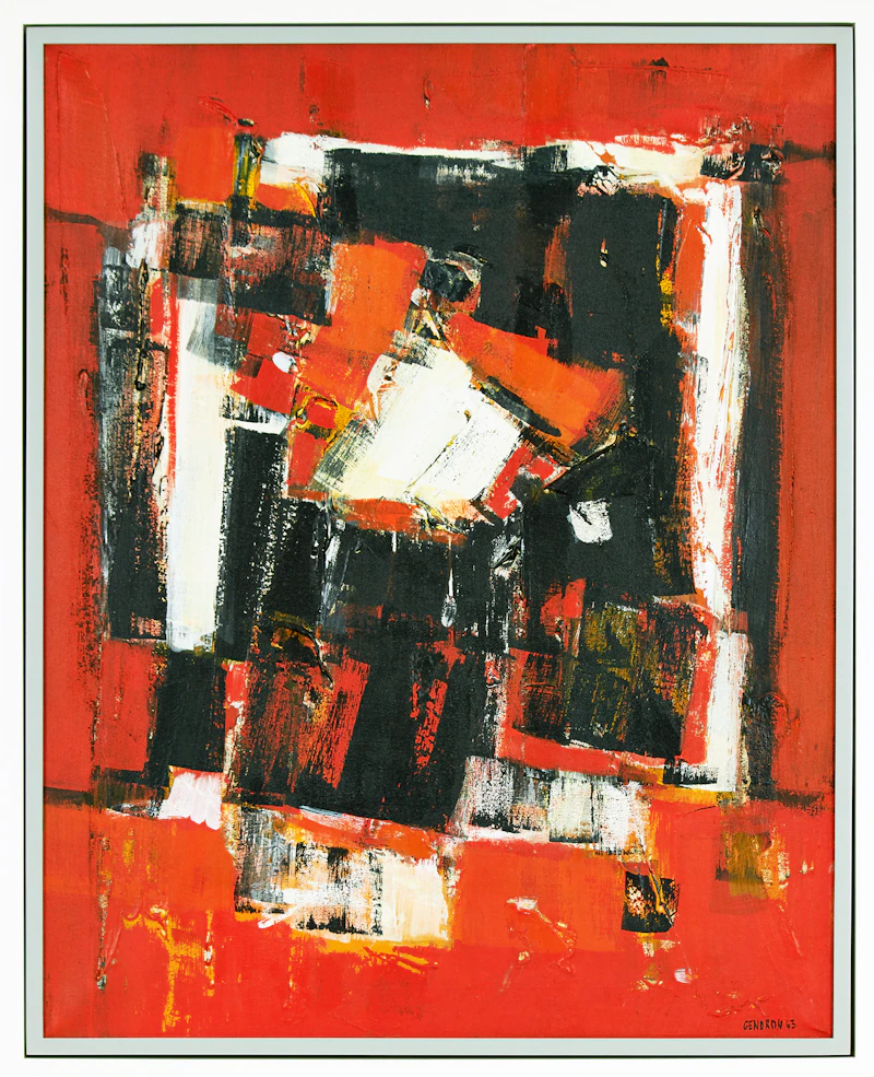 Pierre Gendron, Zébue, oil on canvas, 1963 - view 2