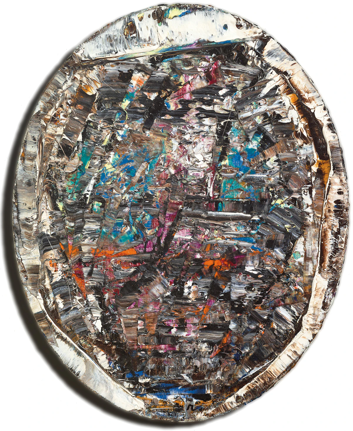Jean Paul Riopelle, Sans titre (PM16), oil on canvas