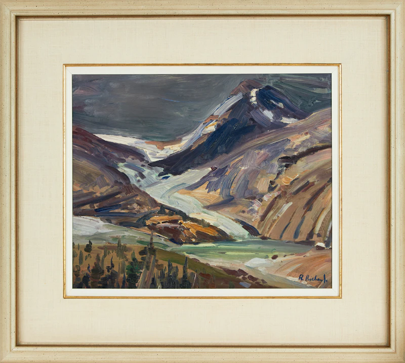René Richard, Columbia Ice Fields, oil on board, 1954 - view 2