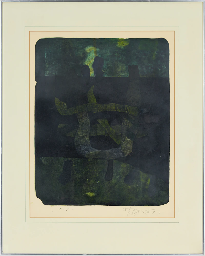 Harold Barling Town, Pond Rise, single autographic print, 1957 - view 2