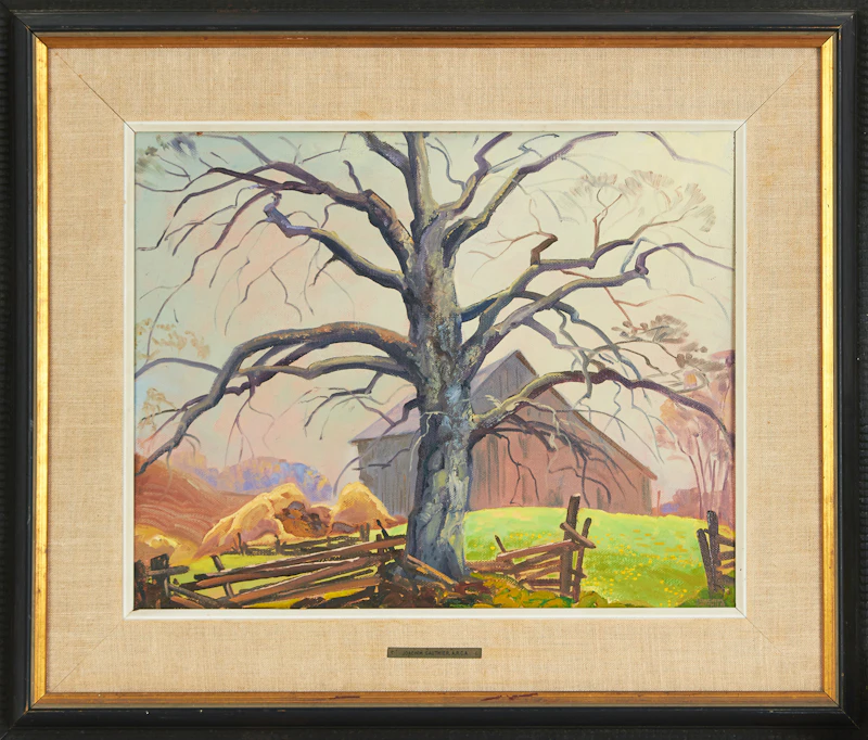 Joachim George Gauthier, Old Beech Tree (Near King), oil on board - view 2
