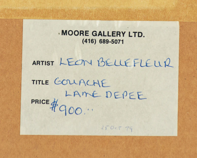 Léon Bellefleur, Lame d’épée, gouache, 1979 - view 3