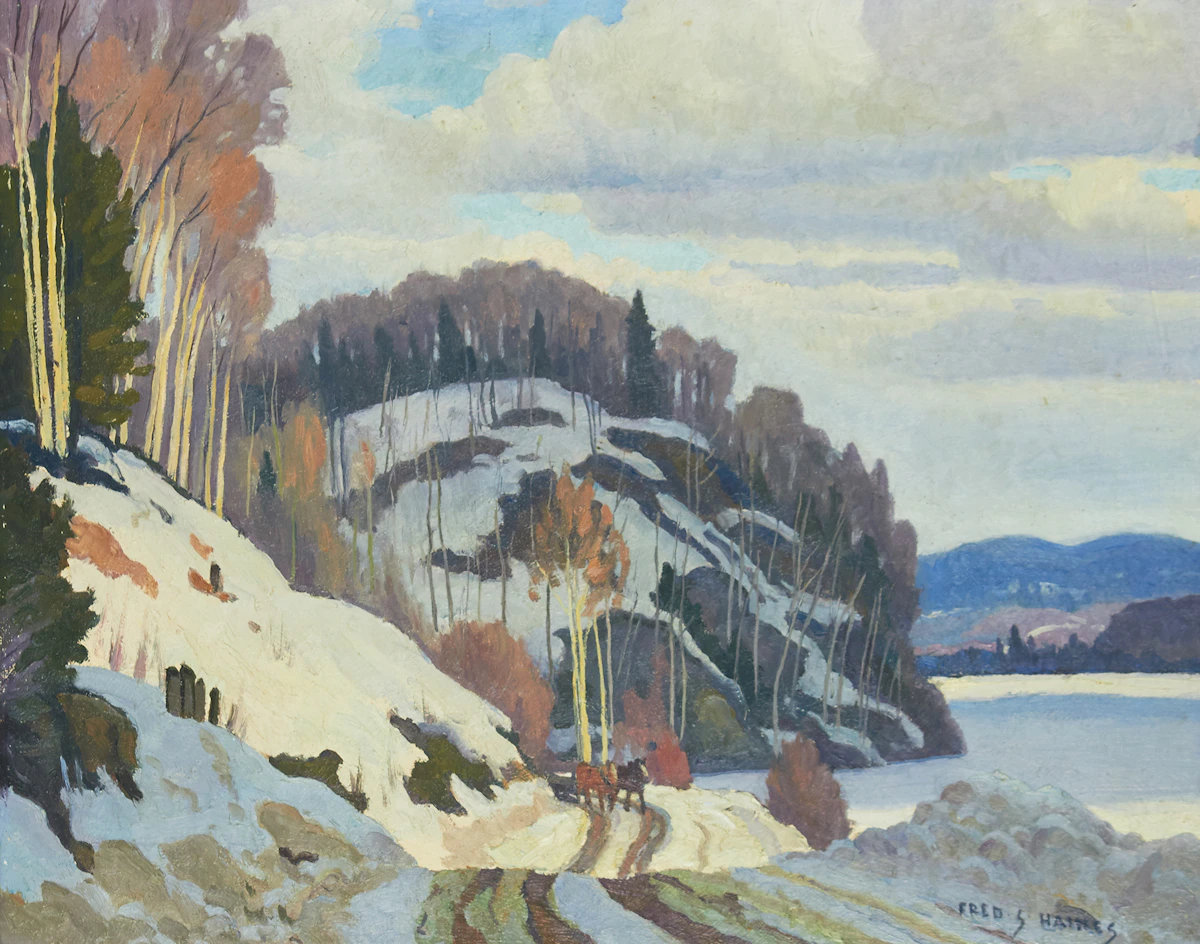 Frederick Stanley Haines, Elephant Lake, oil on board