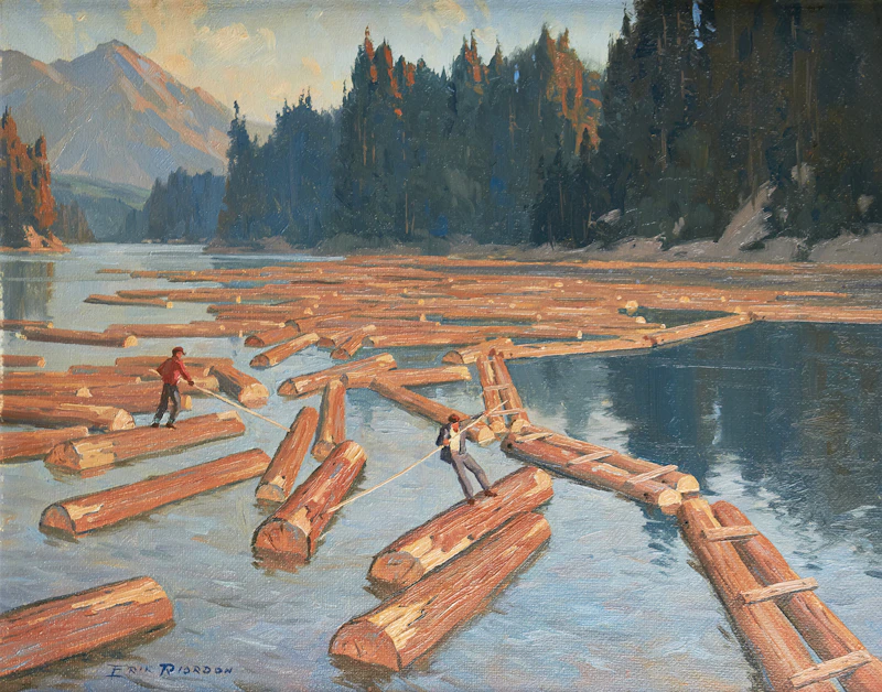 Eric Riordon, On the North River, Laurentians