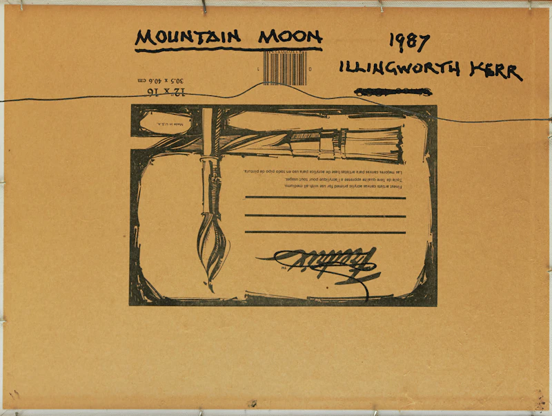 Illingworth Holey Kerr, Mountain Moon, oil on canvas board, 1987 - view 3