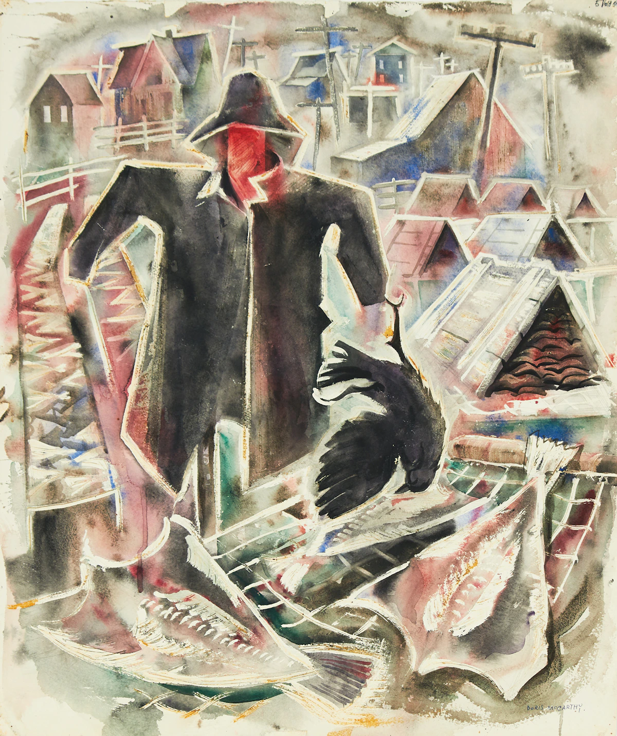 Doris Jean McCarthy, The Fisherman, 1957, watercolour
