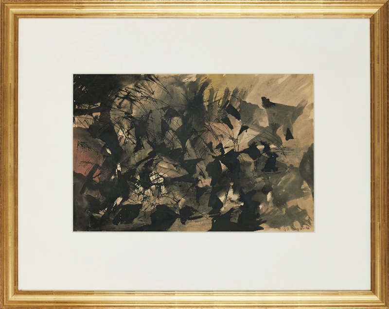 Jean Paul Riopelle, Sans titre, watercolour and ink, 1946 - view 2