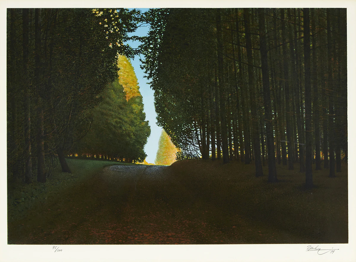 Kenneth Danby, Cedar Break, colour serigraph, 1979