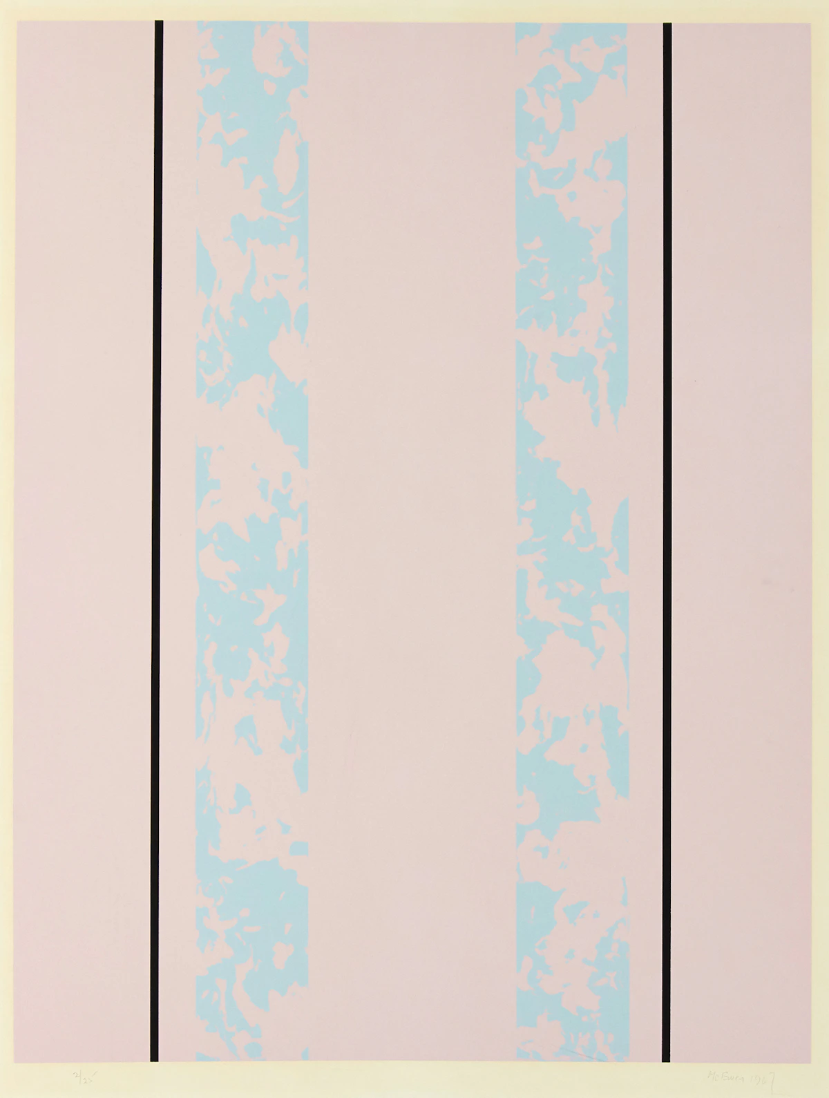 Jean Albert McEwen, Sans titre, colour lithograph, 1967