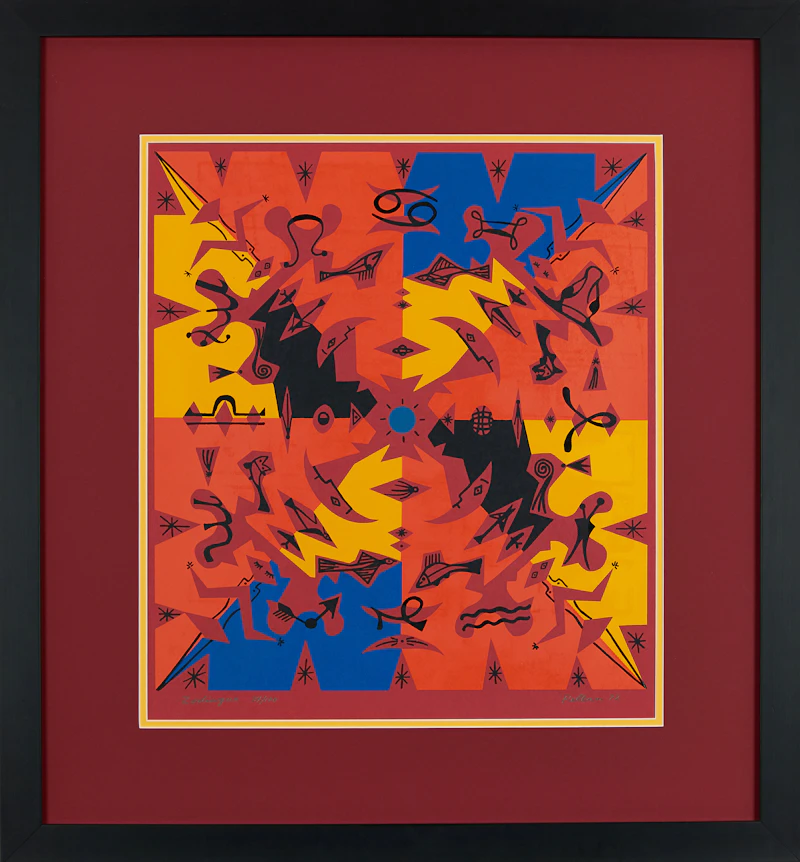 Alfred Pellan, Zodiaque, serigraph, 1972 - view 2