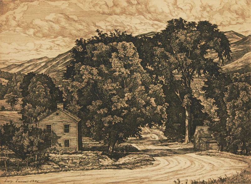 Country Road by Luigi Lucioni