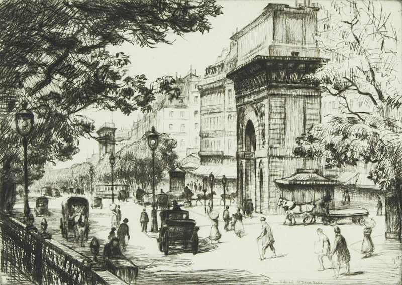 Boulevard St. Denis, Paris by Frank Milton Armington