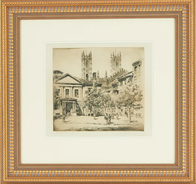 Herbert Raine, Notre Dame, Montreal, P.Q., etching - view 2