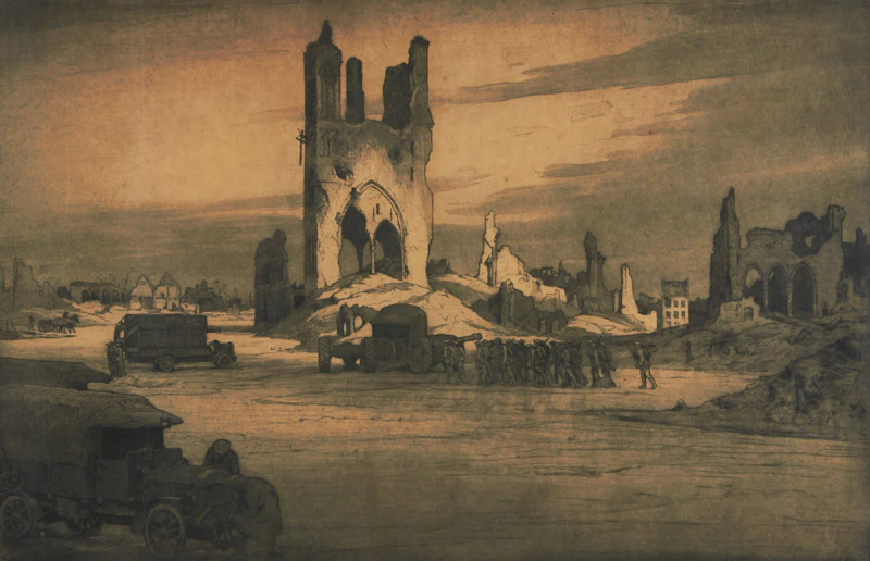 The Great Square, Ypres by Cyril Henry Barraud