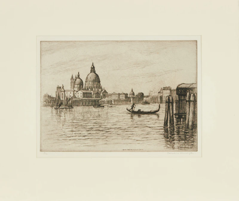 Caroline Helena Armington, Santa Maria Della Salute, Venice, etching - view 2