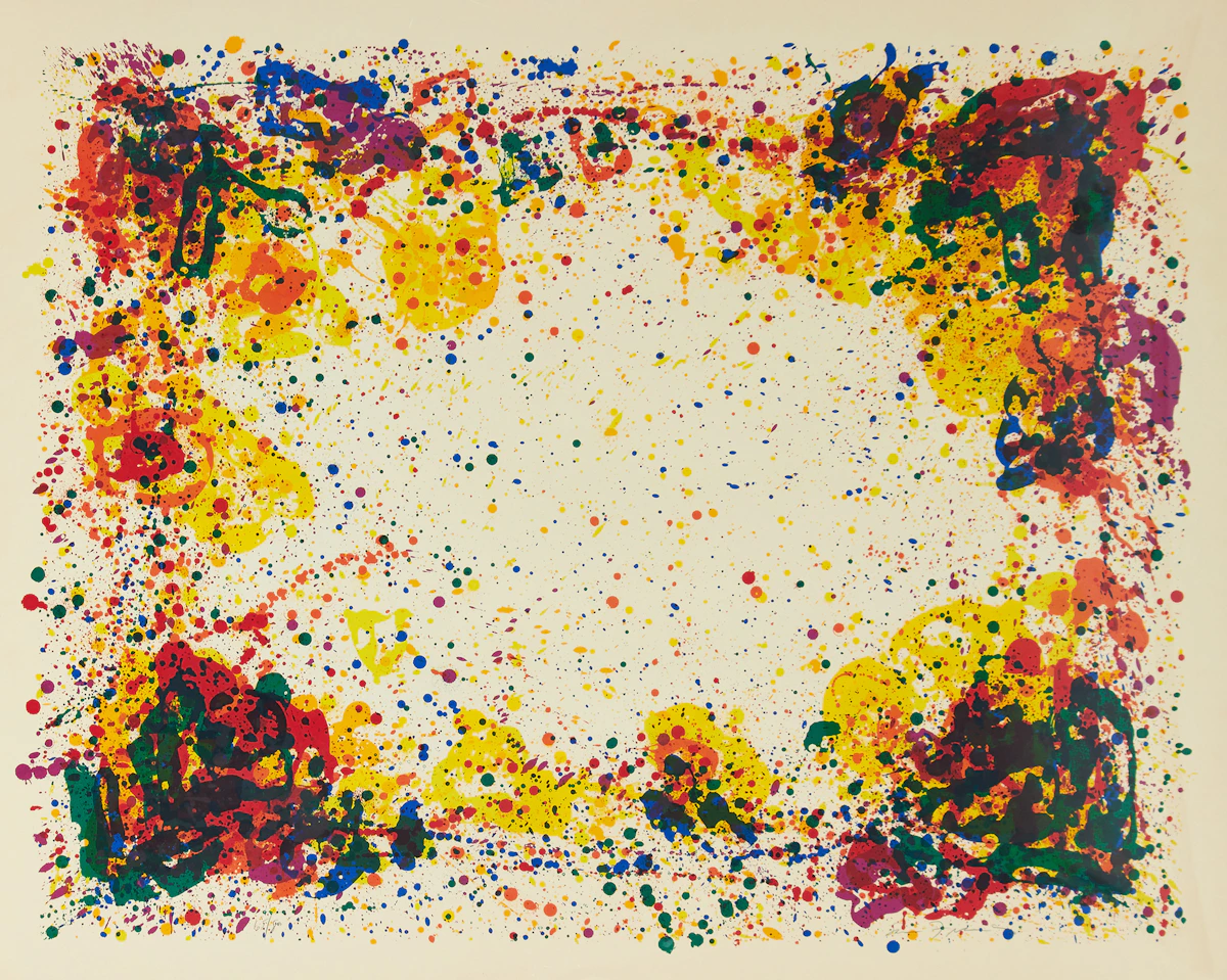 Sam Francis, Ariel’s Ring, eight colour serigraph, 1974