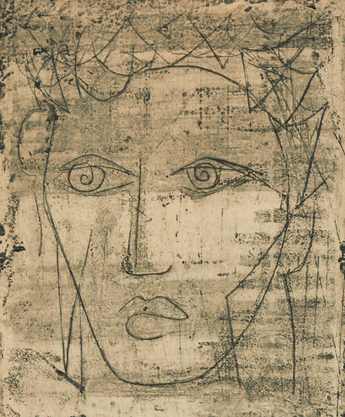 Paul-Vanier Beaulieu, Portrait Study, etching