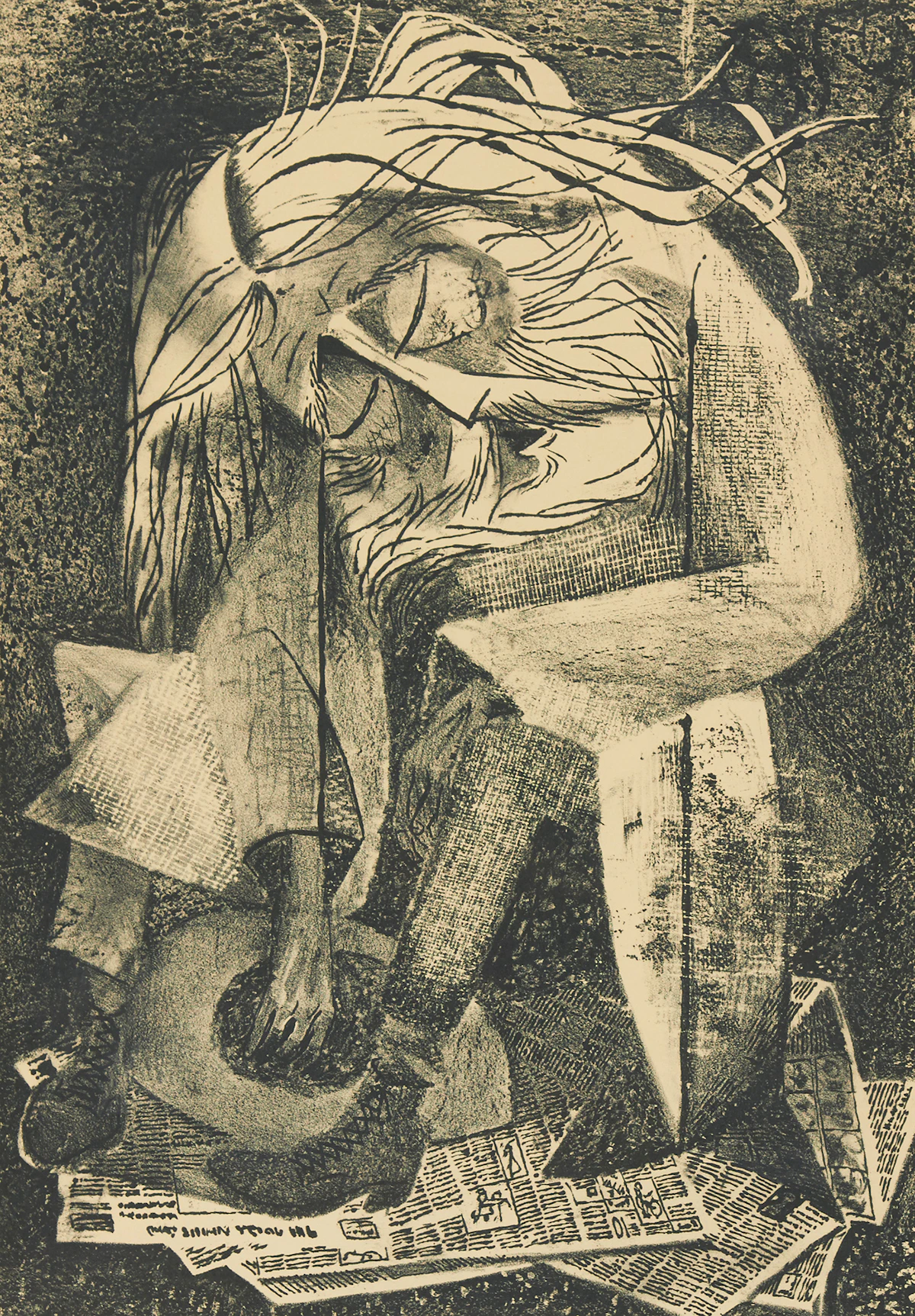 Robert Bruce, Untitled , woodblock, 1968