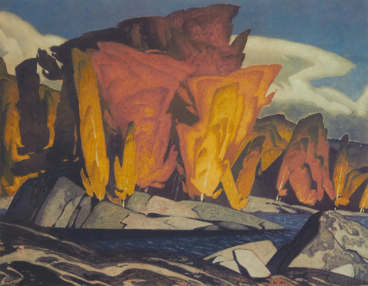 Alfred Joseph Casson, Island, colour serigraph