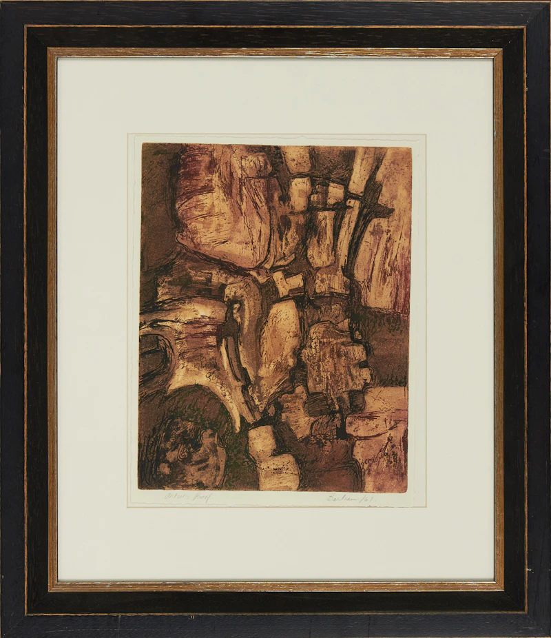 Edward John Bartram, Untitled, colour etching, 1967 - view 2