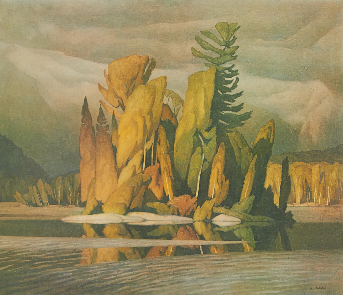 Alfred Joseph Casson, Ontario Landscapes, two silkscreens