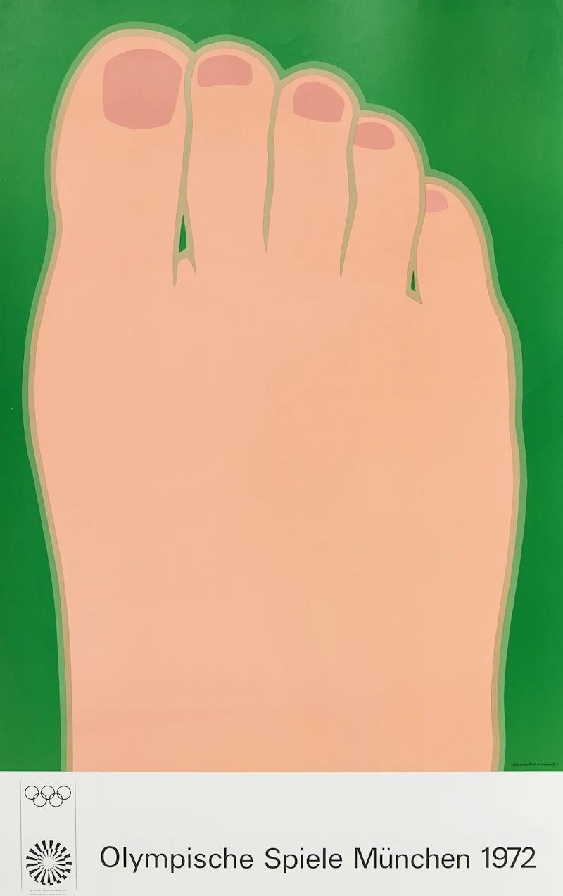 David Hockney; Tom Wesselman; Peter Phillips; Horst Antes, Four 1972 Munich Olympic Posters, four posters, 1972 - view 2