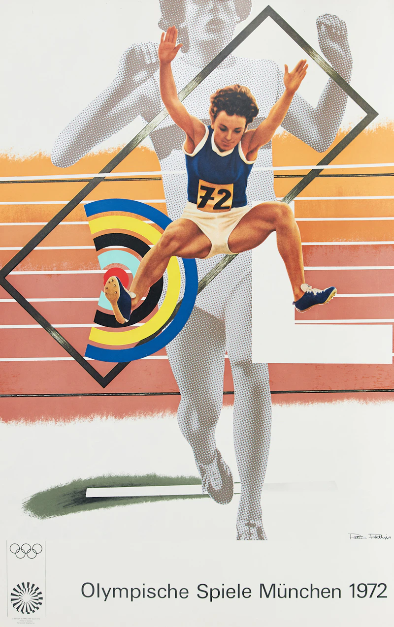 David Hockney; Tom Wesselman; Peter Phillips; Horst Antes, Four 1972 Munich Olympic Posters, four posters, 1972 - view 3