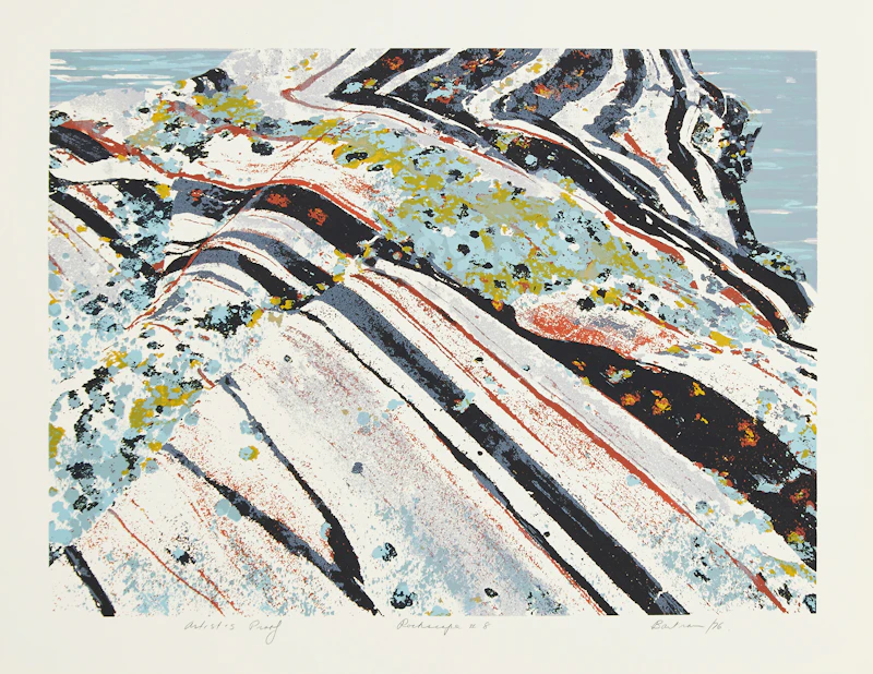 Edward John Bartram, Rockscape #8, colour screenprint, 1976 - view 2
