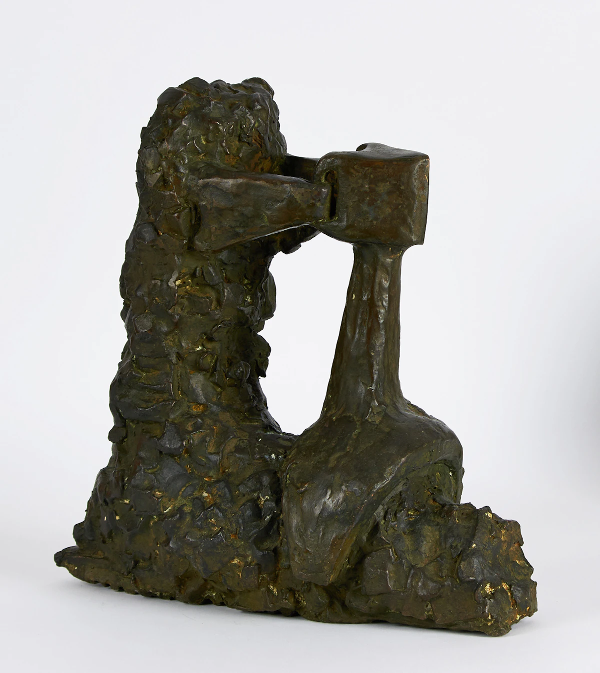 Irving Burman, Abstract Form, bronze