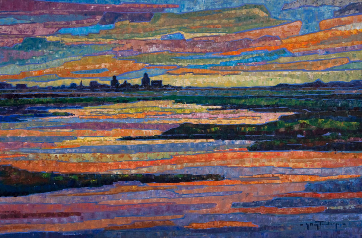 George Buytendorp, Sunset, oil on canvas