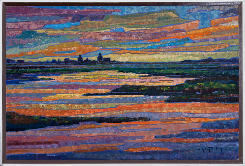 George Buytendorp, Sunset, oil on canvas - view 2