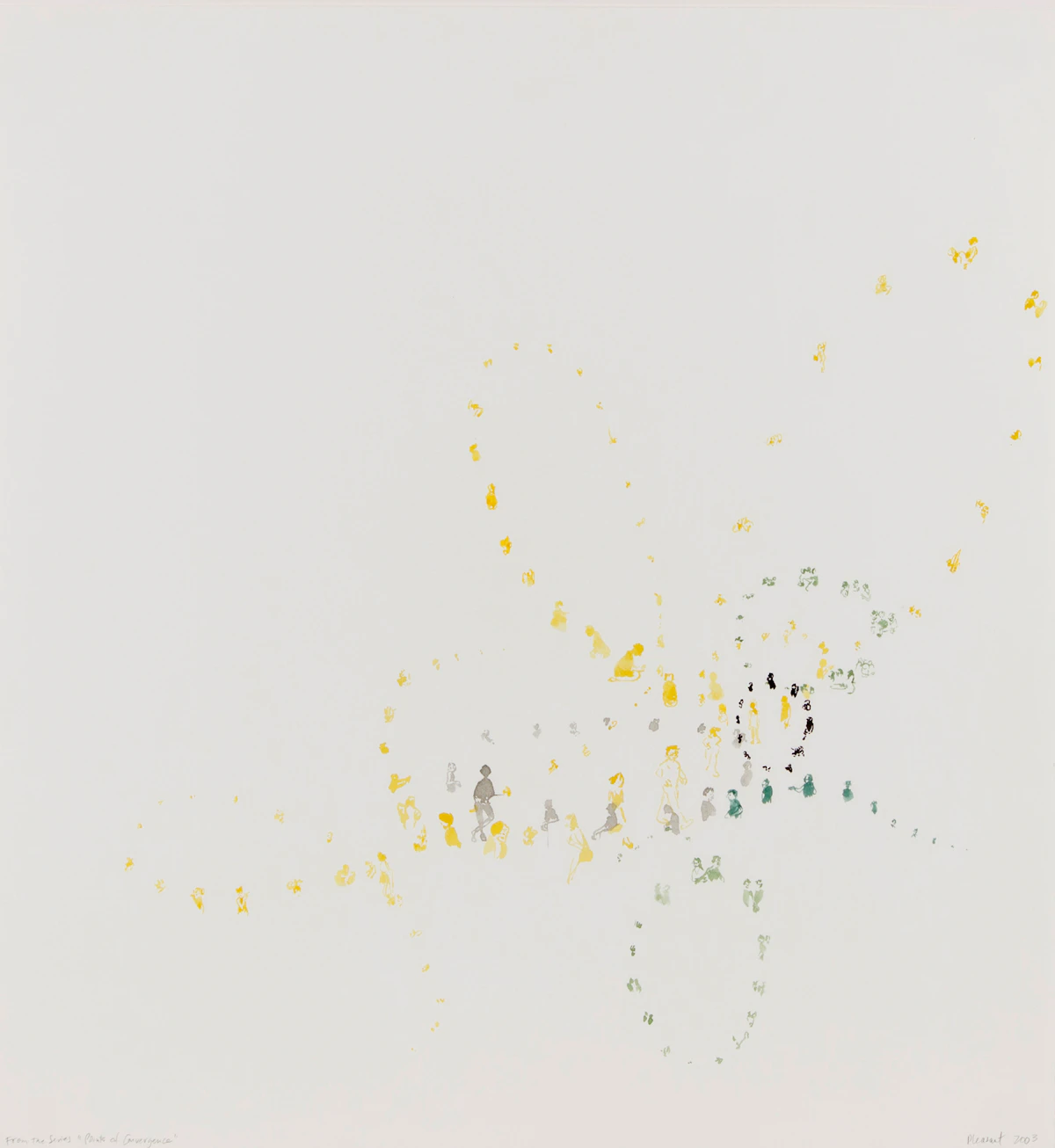 Amy Pleasant, Untitled (from the Series “Points of Convergence”), ink and watercolour on paper, 2003