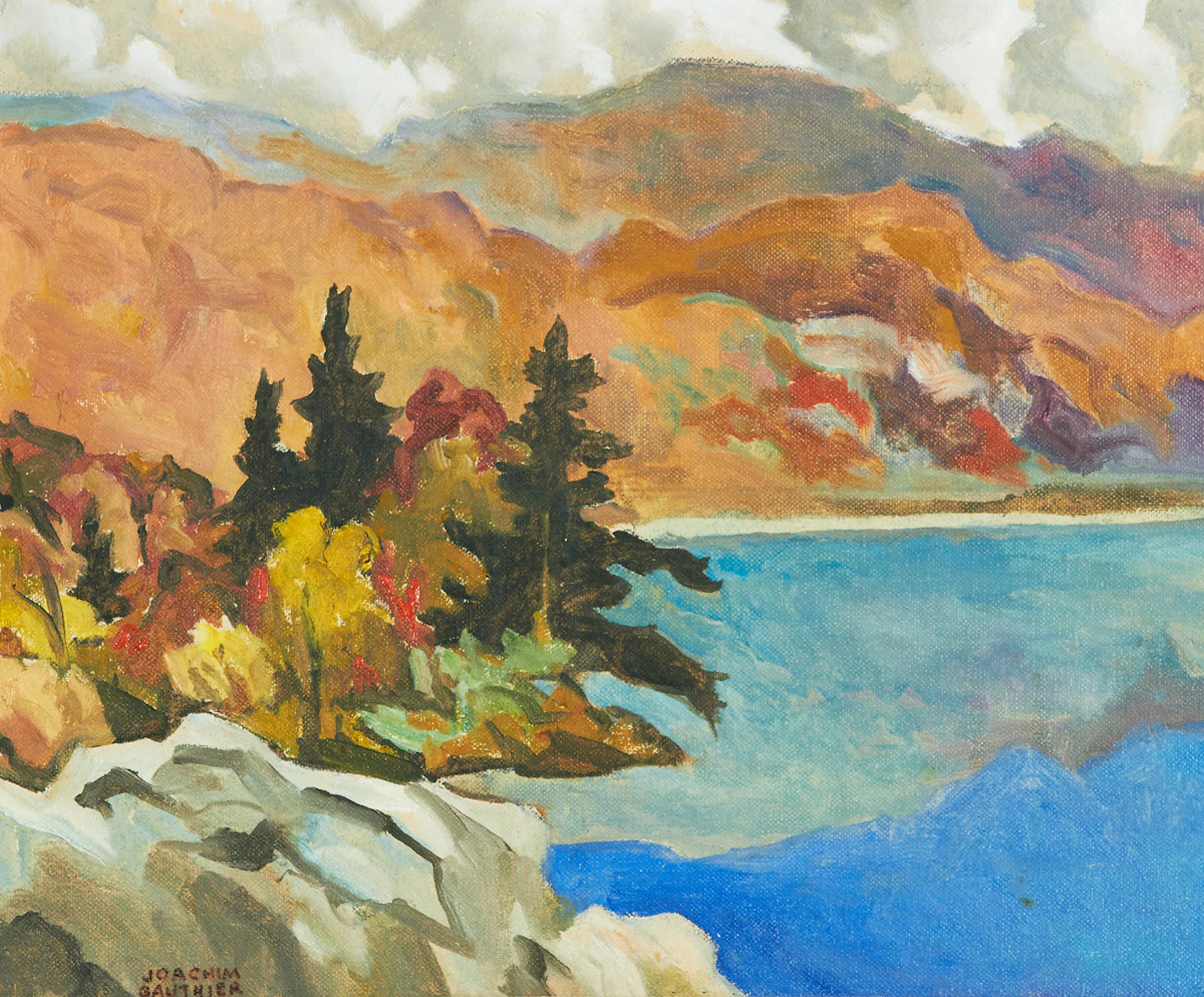 Joachim George Gauthier, Early Autumn, oil on canvas board
