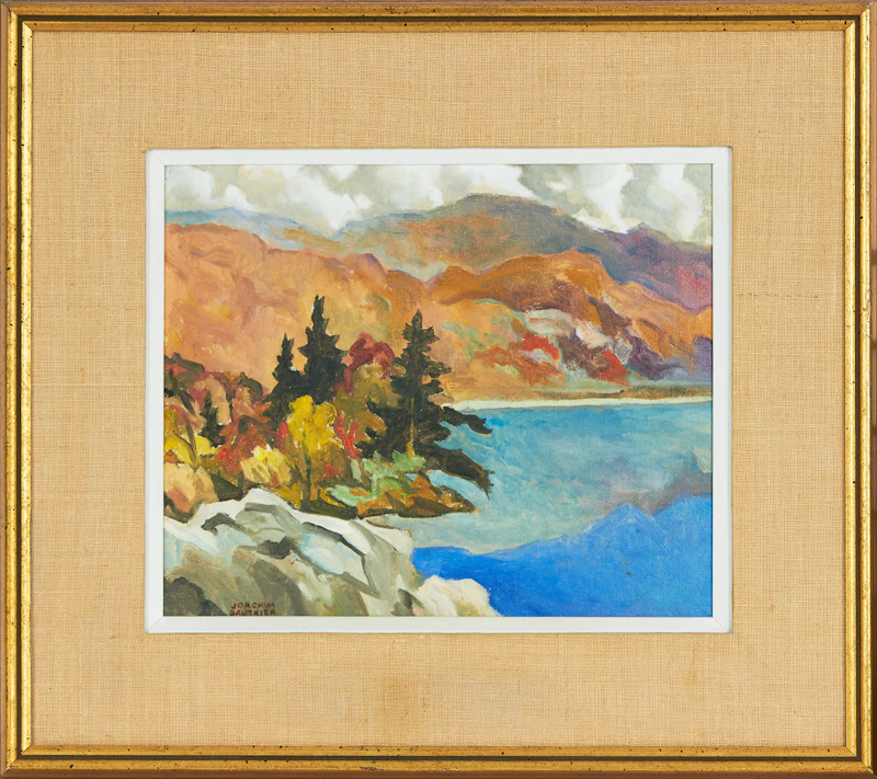 Joachim George Gauthier, Early Autumn, oil on canvas board - view 2