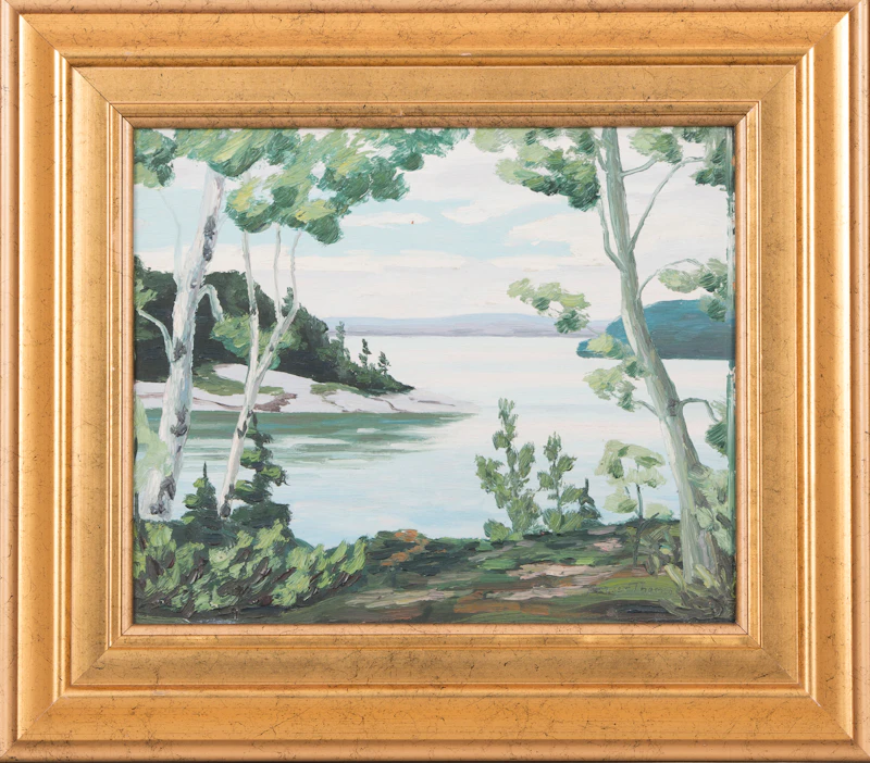 Fraser Thomson, Lake Rousseau, Near Silver Birch Lodge, Windermere, oil on board - view 2