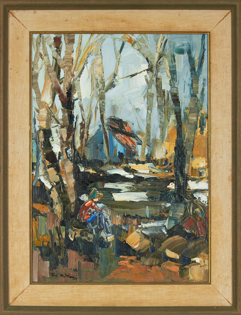 Eve N Mosonyi, Quebec Landscape, oil on canvas - view 2