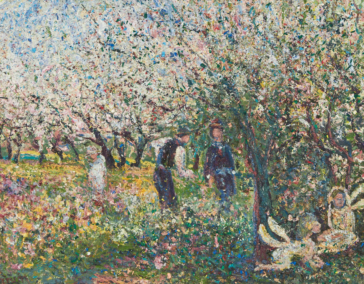 David Drum, Apple Blossom Sprites; Aurora’s First Night, oils on board, 1999/2000