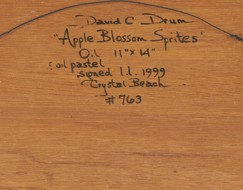 David Drum, Apple Blossom Sprites; Aurora’s First Night, oils on board, 1999/2000 - view 3