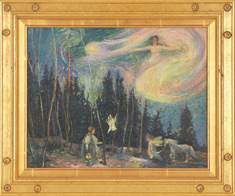 David Drum, Apple Blossom Sprites; Aurora’s First Night, oils on board, 1999/2000 - view 5