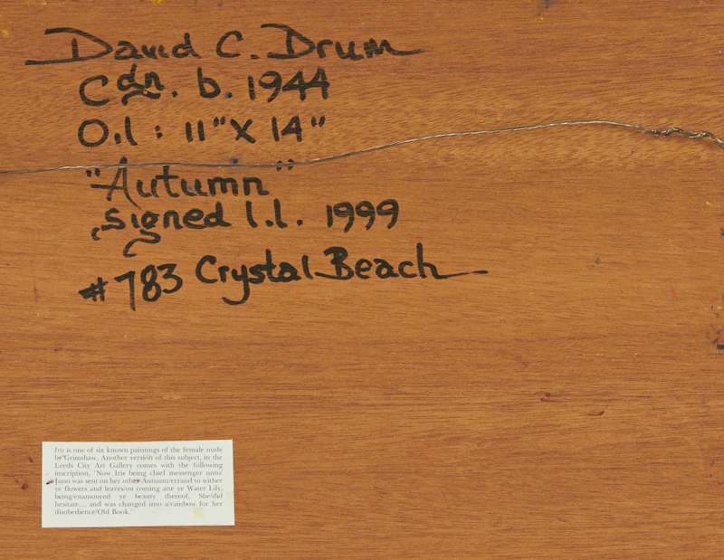 David Drum, Autumn; Midsummer Day Dream, oils on board, 1999 - view 3
