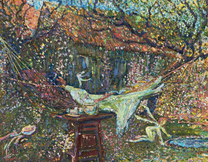 David Drum, Autumn; Midsummer Day Dream, oils on board, 1999 - view 4