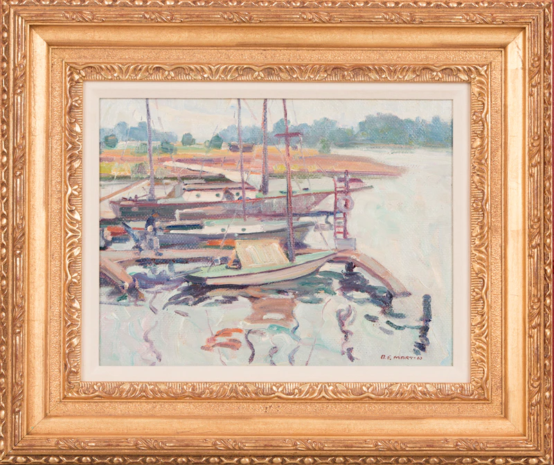 Bernice Fenwick Martin, Safe Harbour Ashbridges Bay, Toronto Ontario, oil on canvas board - view 2