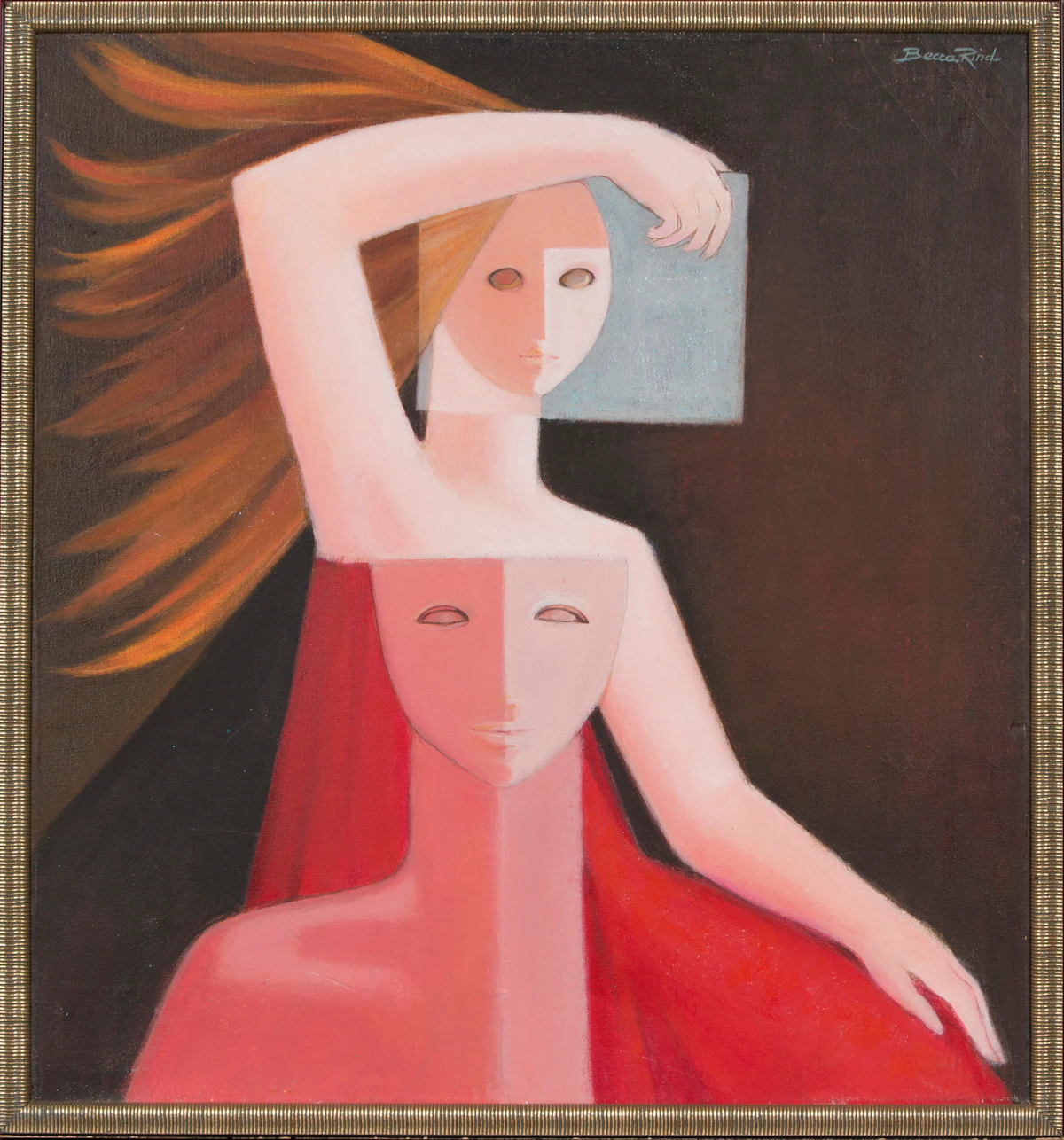 Rebecca Rind, Couple, oil on canvas