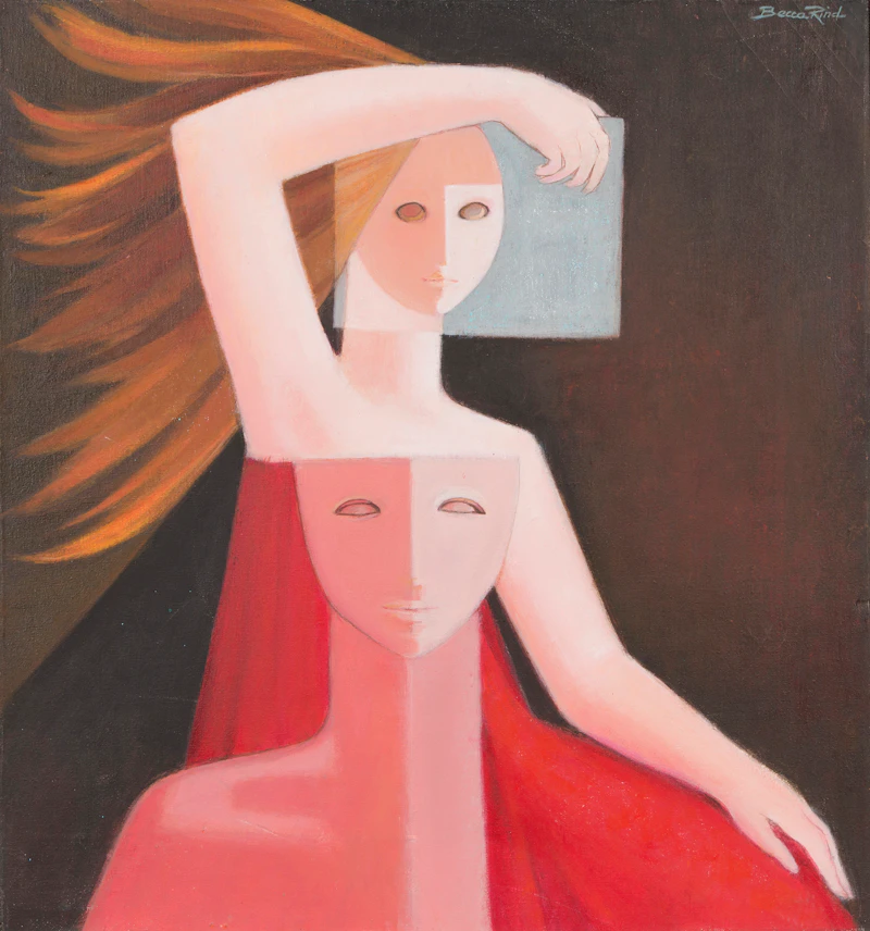 Rebecca Rind, Couple, oil on canvas - view 3