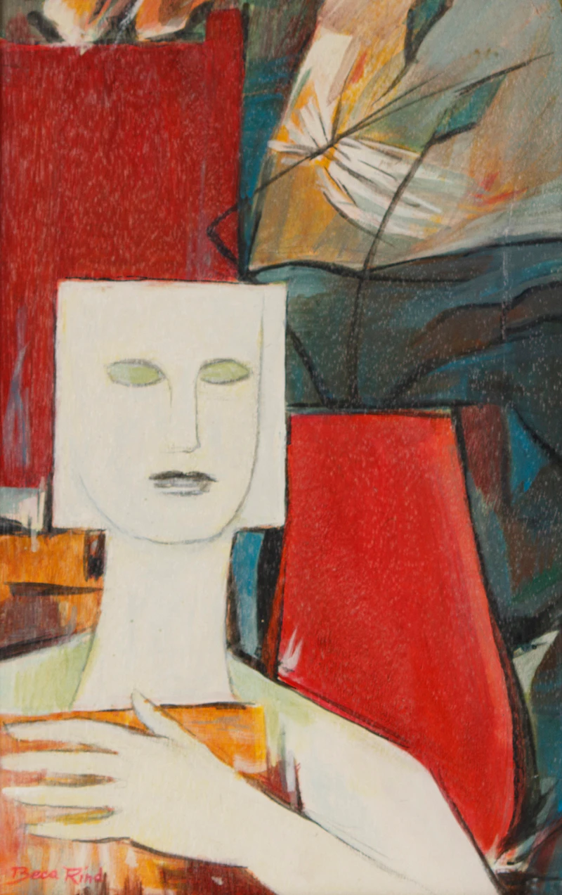 Figure with Flowers by Rebecca Rind