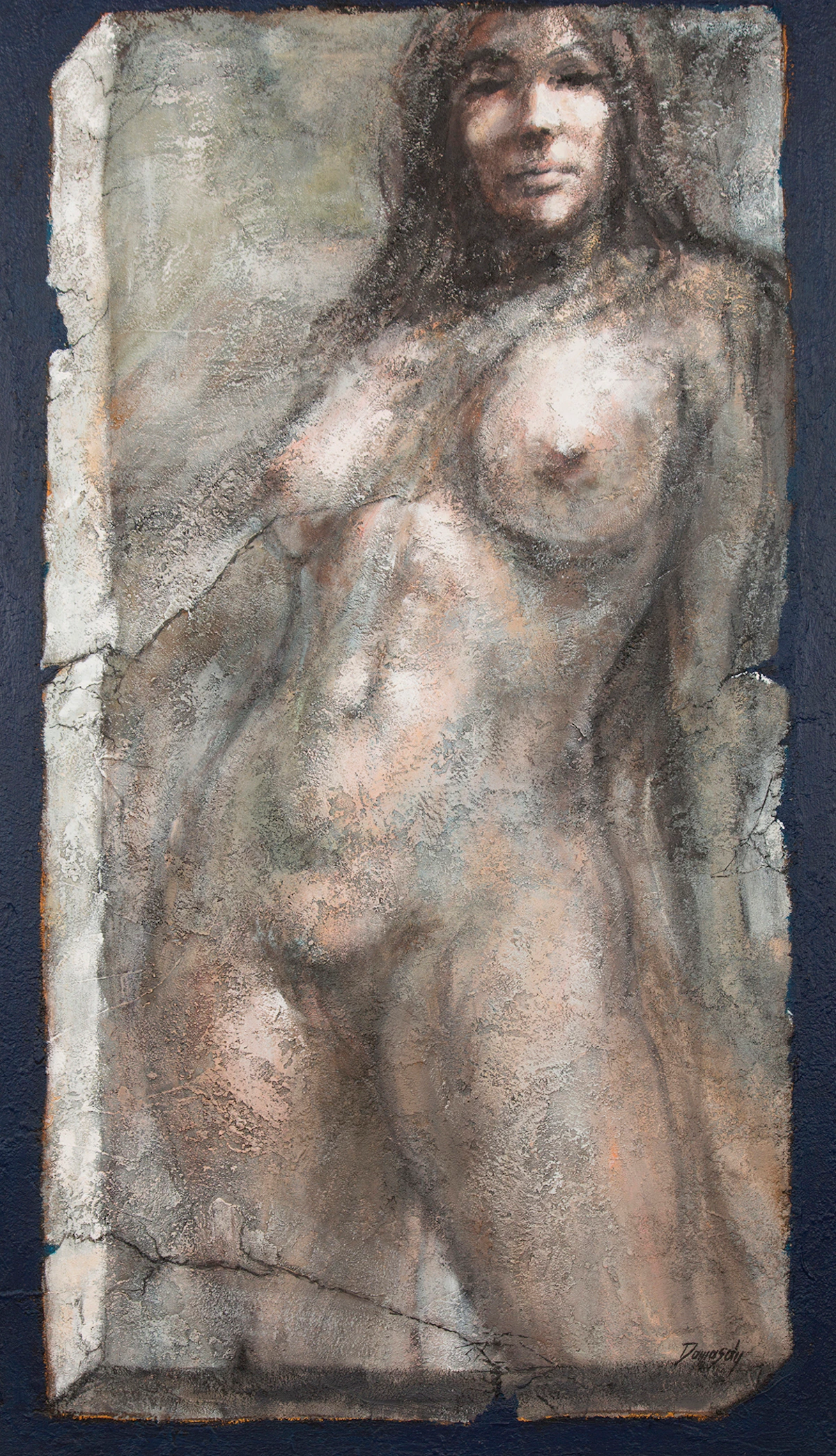 Julius Damasdy, The New Renaissance, oil on canvas, 1968