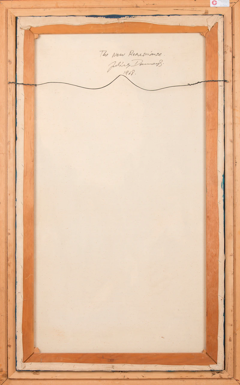 Julius Damasdy, The New Renaissance, oil on canvas, 1968 - view 3