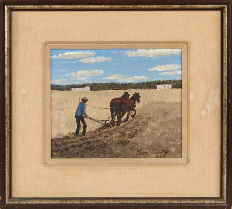 Allen Sapp, That’s Me Working, acrylic on canvas - view 2