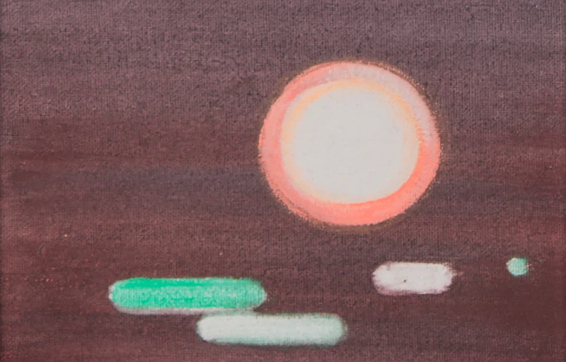 Untitled - Lights (Satellite Cities Series) by Wanda Koop